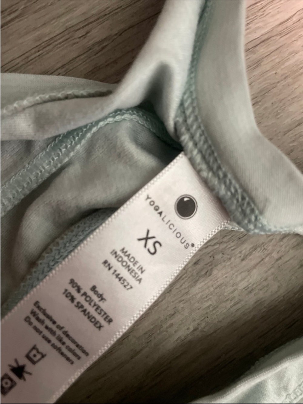 Yogalicious Light Mint Racerback Tank Top - Picture 2 of 3